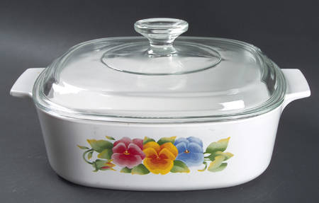 Summer Blush (Corelle) 2 Quart Square Casserole with Lid