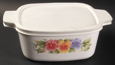 Summer Blush (Corelle) 1.5 Quart Square Casserole with Lid