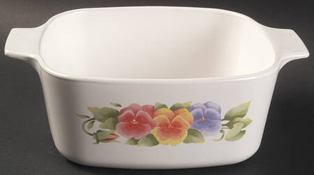 Summer Blush (Corelle) 1.5 Quart Square Casserole No Lid