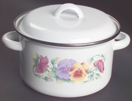 Summer Blush (Corelle) 2 Quart Metal Covered Casserole