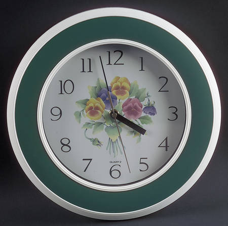 Summer Blush (Corelle) Hanging Wall Clock