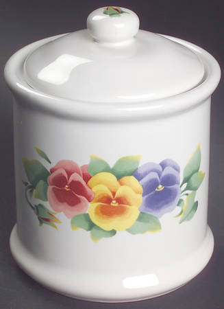 Summer Blush (Corelle) Small Canister & Lid