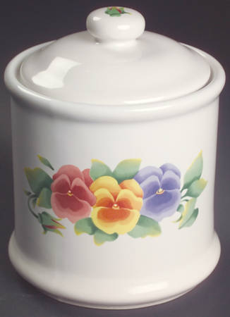 Summer Blush (Corelle) Medium Canister & Lid