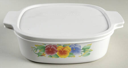 Summer Blush (Corelle) 1.5 Quart Square Casserole with Lid