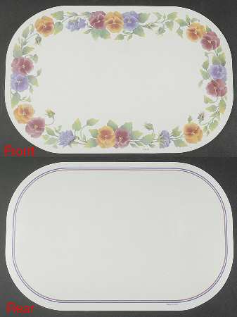 Summer Blush (Corelle) Reversible Vinyl Placemat