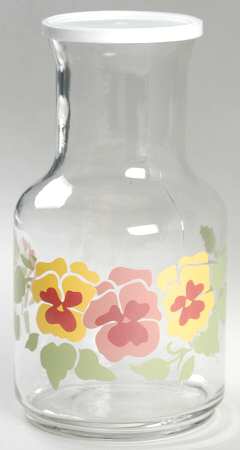 Summer Blush (Corelle) Glassware Carafe with Lid