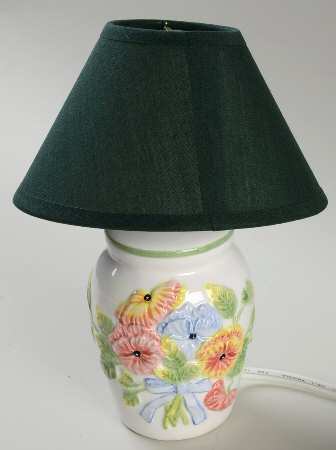 Summer Blush (Corelle) Electric Buffet Lamp & Shade