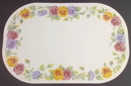 Summer Blush (Corelle) Reversible Plastic Foam Place Mat