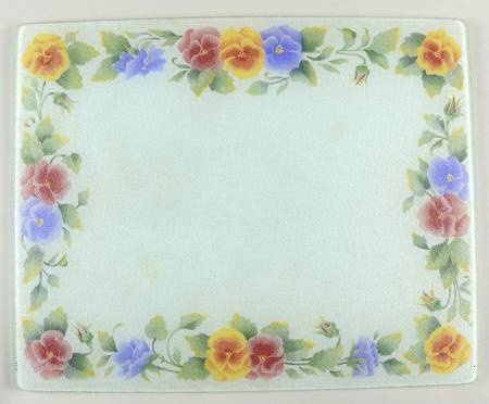 Summer Blush (Corelle) Rectangular Glassware Cutting Board