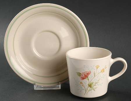 Summer Mist Flat Cup & Saucer Set