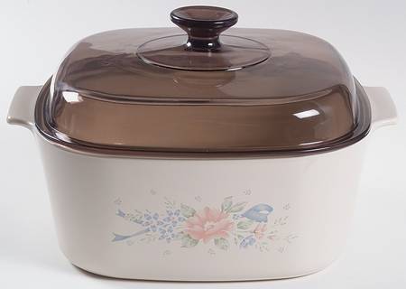 Symphony (Corelle) 5 Quart Square Casserole with Glass Lid