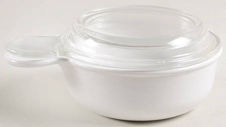 White Coupe Grab-It & Glass Lid