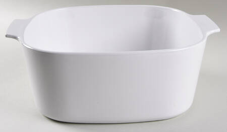 White Coupe 5 Quart Square Casserole No Lid