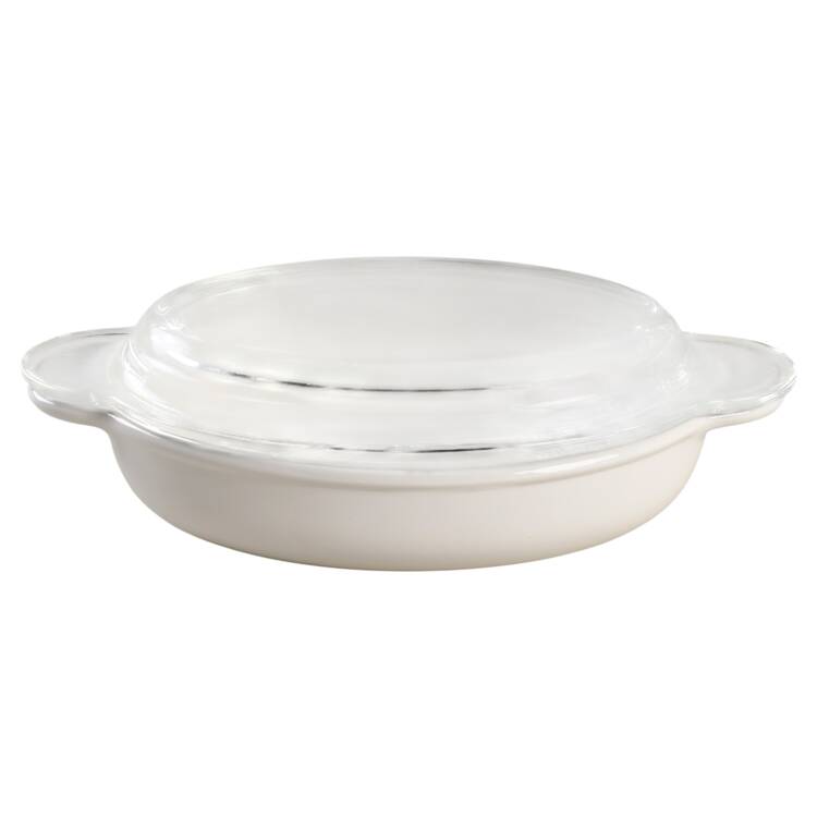 White Coupe 14 Oz Glass Casserette & Lid by Corning Corelle