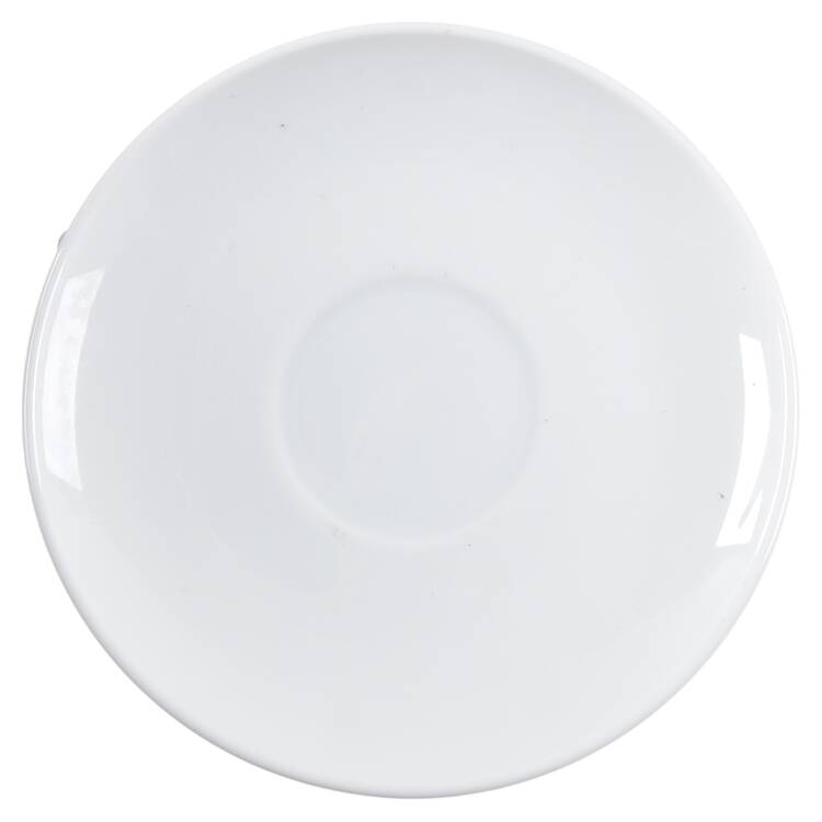 White Coupe Saucer for Flat Cup
