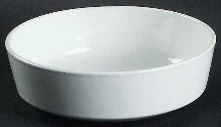 White Narrow Rim (Centura Line) Coupe Cereal Bowl