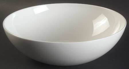 White Coupe 8" Round Vegetable Bowl