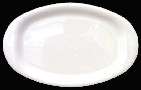 White Coupe 16" Oval Serving Platter