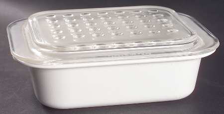 White Coupe 8" Fast Food Dish & Cover