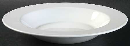 White Narrow Rim (Centura Line) Large Rim Soup Bowl