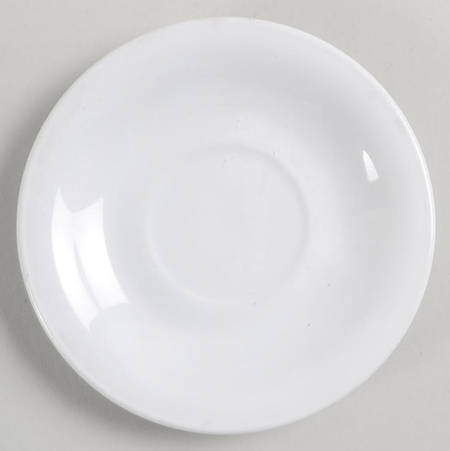 White Coupe Saucer for Demitasse Cup