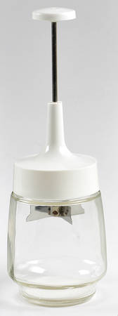 White Coupe Glassware Food Chopper