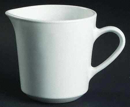 White Coupe Creamer