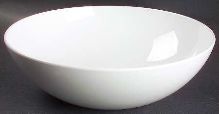 White Coupe 9" Round Vegetable Bowl