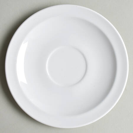 White Narrow Rim (Centura Line) Saucer for Flat Cup