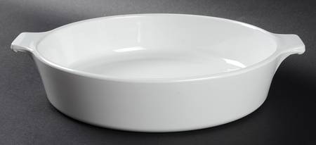 White Narrow Rim (Centura Line) 8" Skillet No Lid