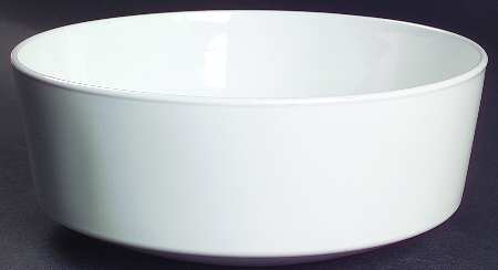 White Narrow Rim (Centura Line) 7" Round Vegetable Bowl