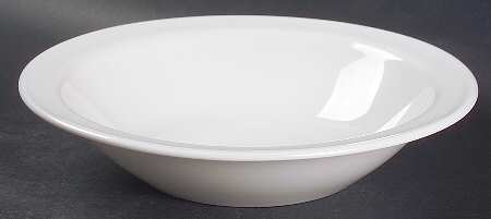 White Narrow Rim (Centura Line) Rim Cereal Bowl