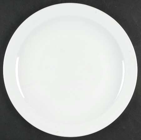 White Narrow Rim (Centura Line) Dinner Plate