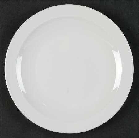 White Narrow Rim (Centura Line) Dessert/Pie Plate
