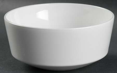 White Narrow Rim (Centura Line) Coupe Soup Bowl