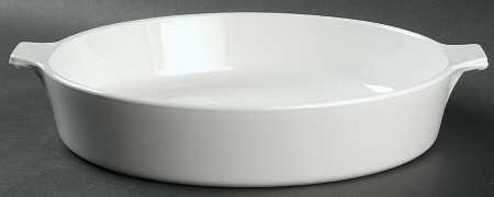 White Narrow Rim (Centura Line) 10" Skillet No Lid