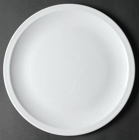 White Narrow Rim (Centura Line) 12" Chop Plate (Round Platter)