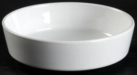 White Narrow Rim (Centura Line) Fruit/Dessert (Sauce) Bowl