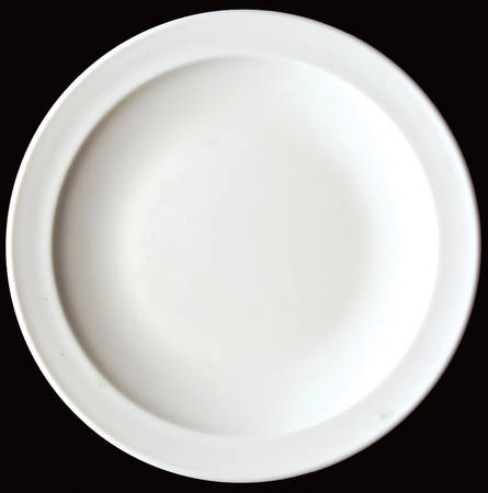 White Narrow Rim (Pyroceram) Salad Plate