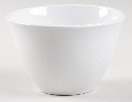 White Narrow Rim (Pyroceram) Open Sugar Bowl