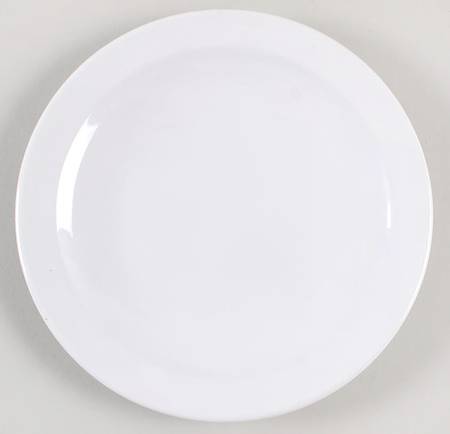 White Narrow Rim (Pyroceram) Bread & Butter Plate