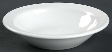 White Narrow Rim (Pyroceram) Rim Fruit/Dessert (Sauce) Bowl