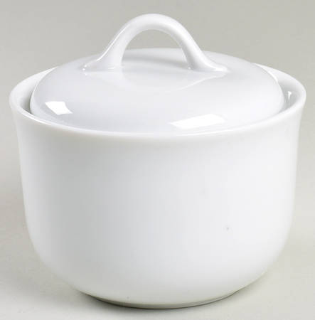 Winter Frost White (Corelle) Sugar Bowl & Lid