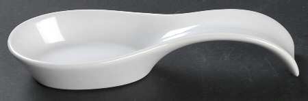 Winter Frost White (Corelle) Spoon Rest/Holder (Holds 1 Spoon)