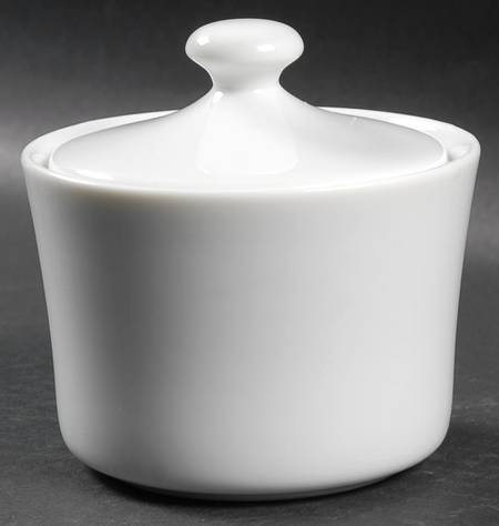 Winter Frost White (Corelle) Sugar Bowl & Lid