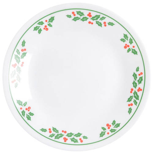 Winter Holly (Green Band, Corelle) Bread & Butter Plate