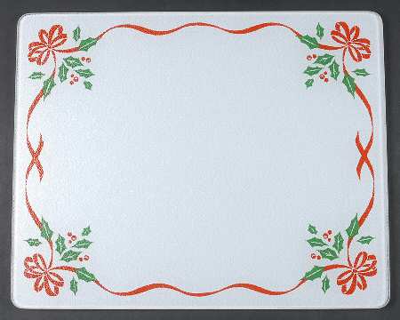 Winter Holly (Green Band, Corelle) 15" Counter Saver