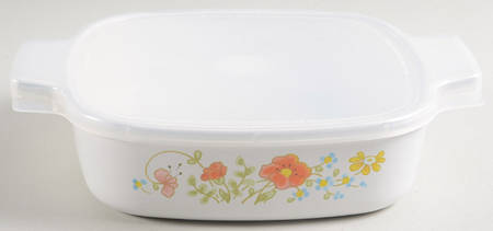 Wildflower (Corelle) 1 Quart Square Casserole with Lid
