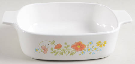 Wildflower (Corelle) 1 Quart Square Casserole No Lid
