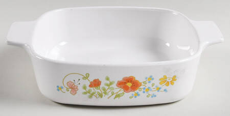 Wildflower (Corelle) 1 Quart Square Casserole No Lid